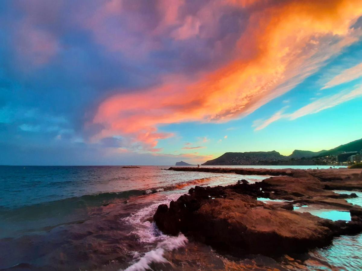 Atico Calpe Primera Linea De Playa Exterior foto