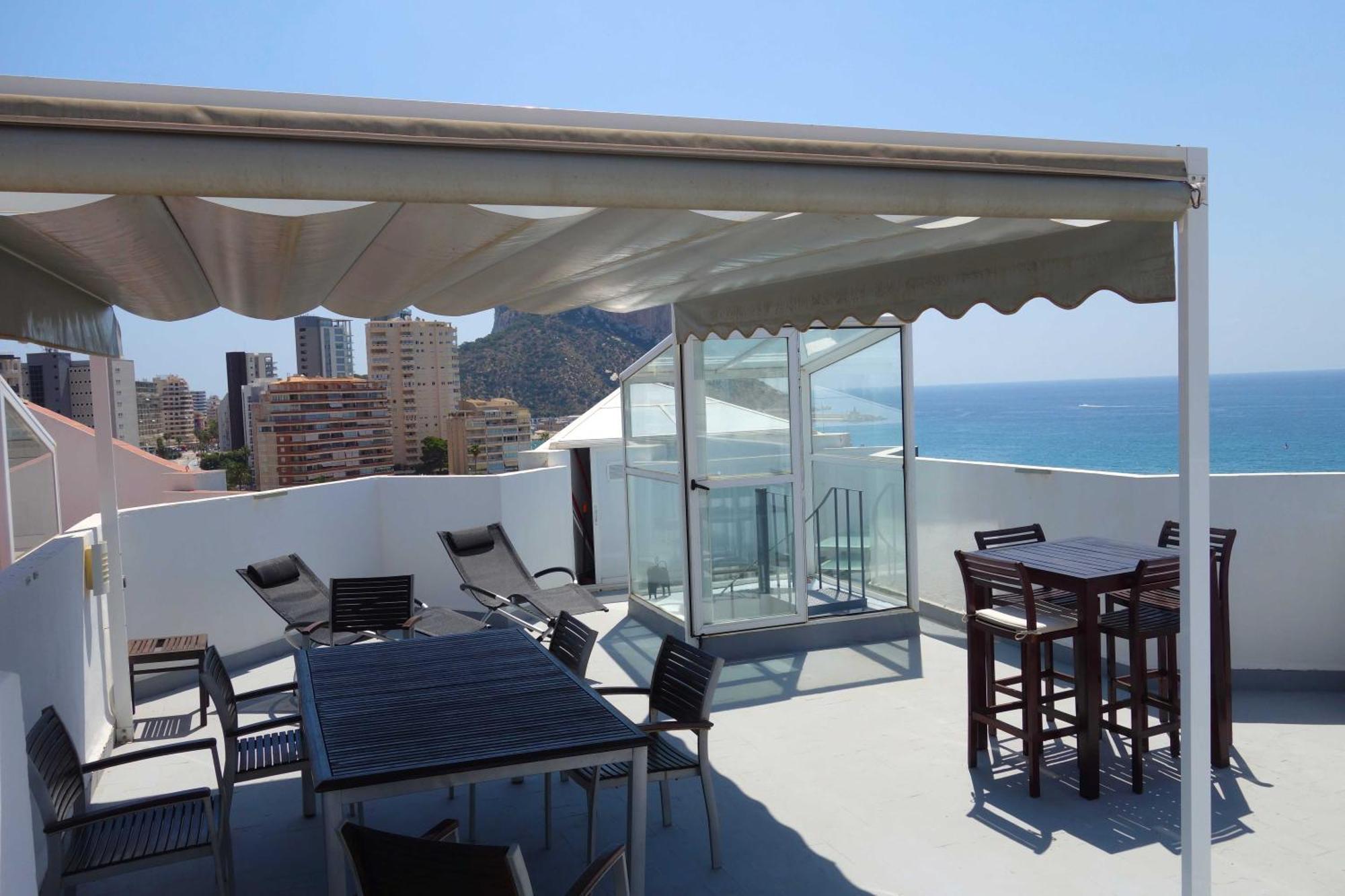 Atico Calpe Primera Linea De Playa Exterior foto
