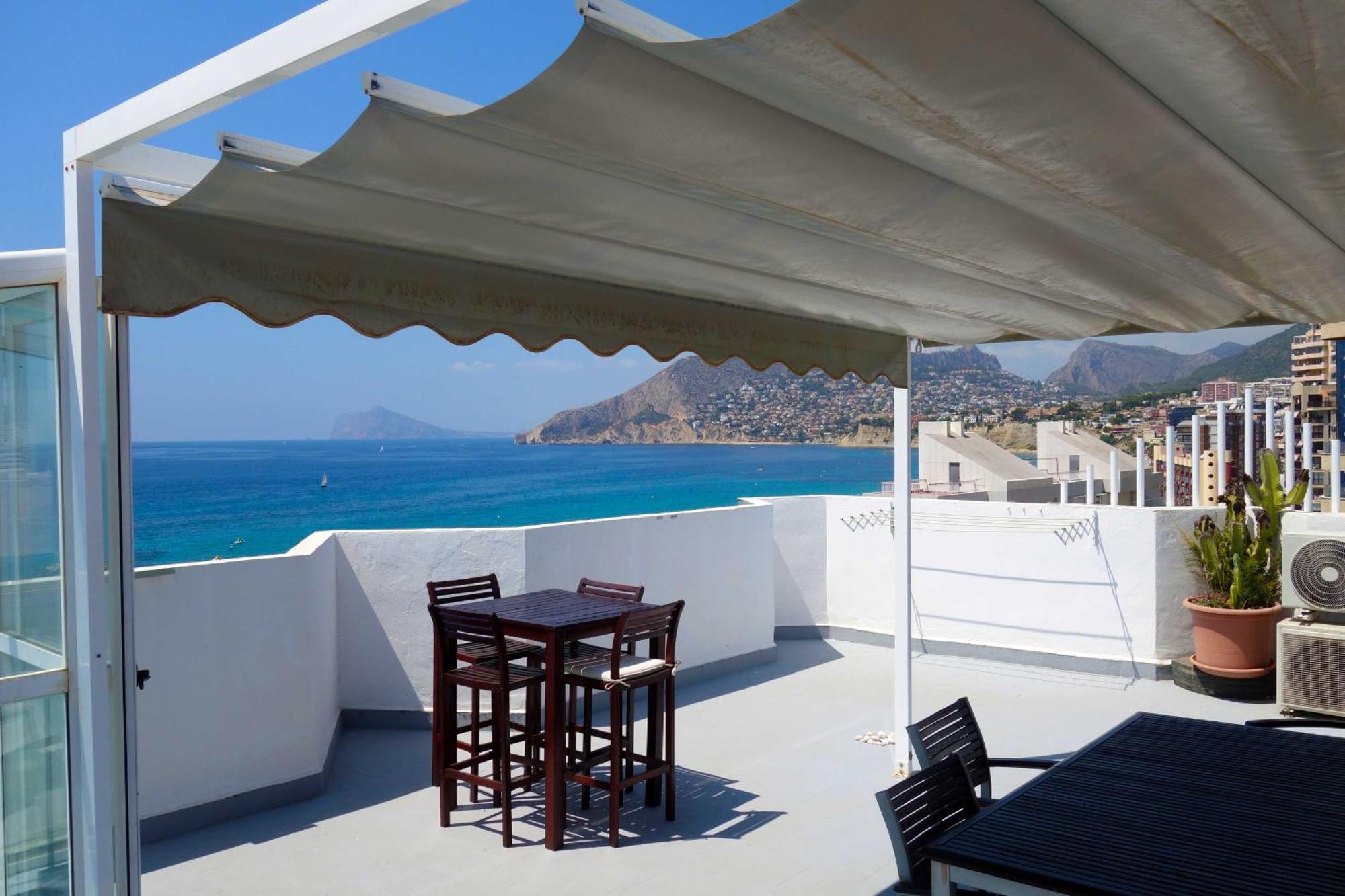 Atico Calpe Primera Linea De Playa Exterior foto