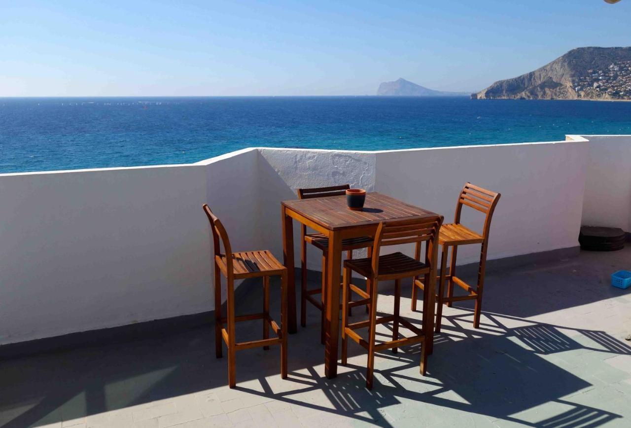 Atico Calpe Primera Linea De Playa Exterior foto